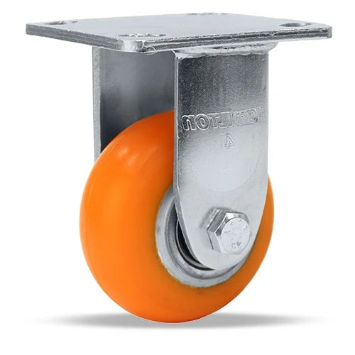 Hamilton Standard Duty 4"x2" Rigid Caster - Ergo-Tech Donut Tread Polyurethane 87A Wheel - Aluminum Core - 1/2" Sealed Precision Ball Bearings - R-52K-42EMB Hamilton