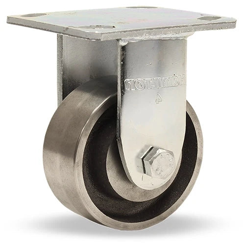 4" x 2" Rigid Caster - Hamilton Standard Duty with Forged Steel Wheel & 1/2" Sealed Precision Ball Bearings - R-52K-4FSB Hamilton