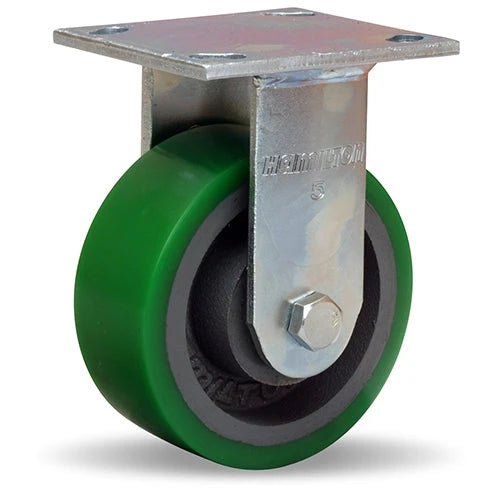 Hamilton R-52K-5DB Rigid Caster with Duralast Polyurethane Wheel - 5x2 Inch, High-Durability Mobility Solution Hamilton