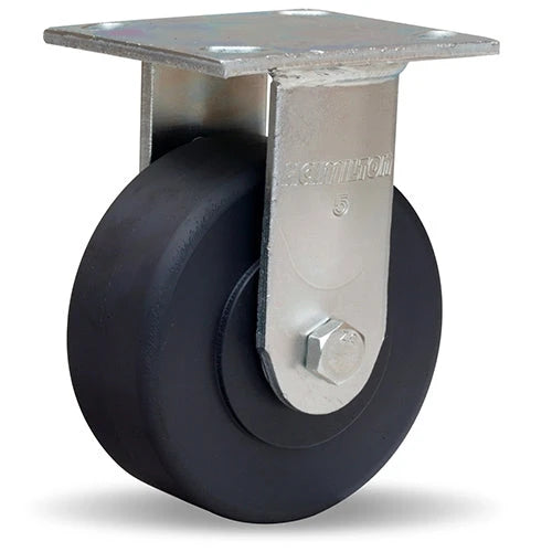 R-52K-5NYB Hamilton Rigid Caster - 5" x 2" Nylast Wheel with 1/2" Precision Ball Bearings Hamilton