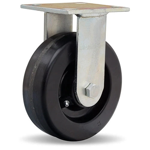 R-52K-6P Hamilton Standard Duty Rigid Caster - 6"x2" Plastex Phenolic Wheel with 3/4" Straight Roller Bearing for High-Intensity Environments Hamilton