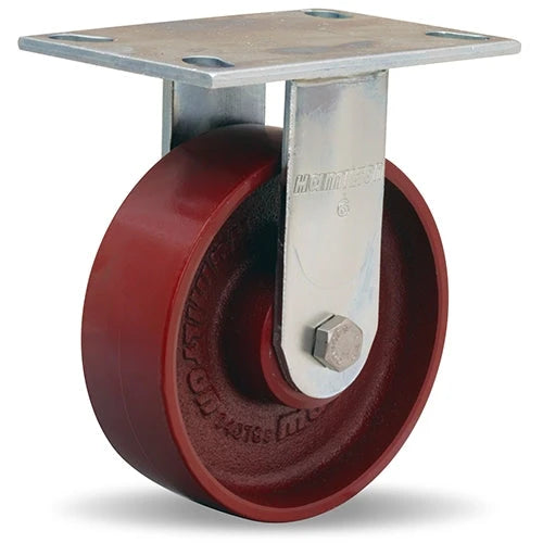 Vanguard Rigid Caster with 6" x 2" Metal Wheel with 1/2" Precision Ball Bearing Hamilton