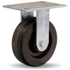 Vanguard Rigid Caster with 6" x 2" Plastex Phenolic Wheel with 3/4" Straight Roller Bearing Hamilton