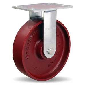 Vanguard Rigid Caster with 8" x 2" Metal Wheel with 1/2" Precision Ball Bearing Hamilton