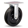 Vanguard Rigid Caster with 8" x 2" Plastex Phenolic Wheel with 3/4" Straight Roller Bearing Hamilton