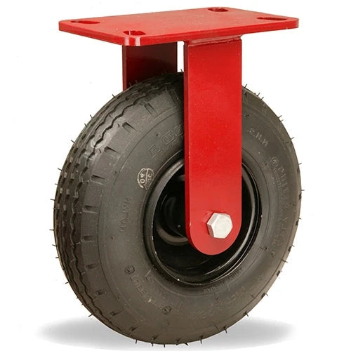 Hamilton Cush-N-Aire Rigid Caster with 8" Pneumatic Air-Filled Tire with 17mm Sealed Precision Ball Bearing - 330 lbs Capacity Hamilton