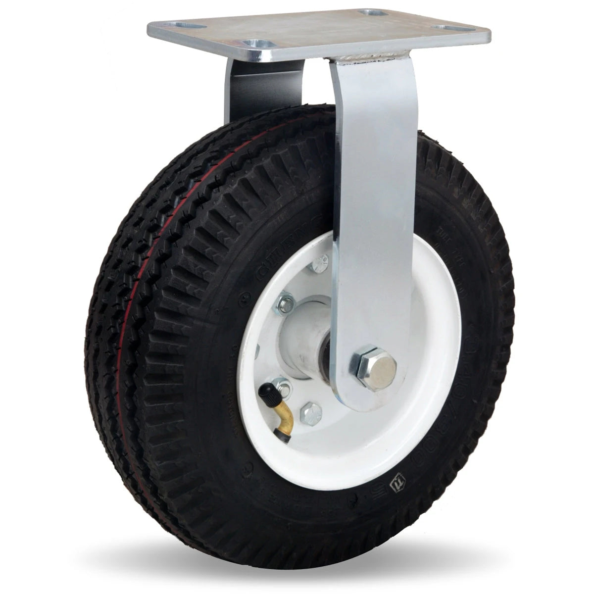 R-7110-PRB Hamilton Cush-N-Aire 10-inch Pneumatic Rigid Caster | Zinc Plated with 3/4" Precision Ball Bearing for Industrial Mobility Hamilton