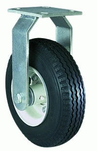 R-7118-PR Hamilton Zinc-Plated Cush-N-Aire Rigid Caster - 8" Pneumatic Tire with 3/4" Straight Roller Bearing Hamilton