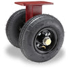 Hamilton Pneumatic Dual-Wheel Rigid Caster with 10" Pneumatic Air-Filled Tire with 3/4" Straight Roller Bearing Hamilton