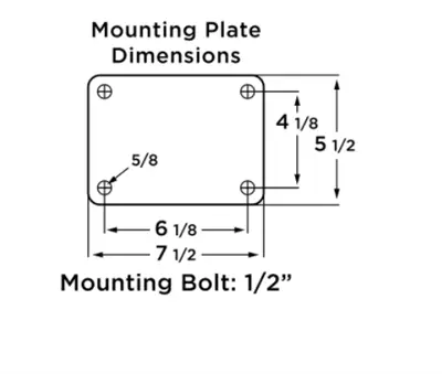 Hamilton Pneumatic Dual-Wheel Rigid Caster with 16" Pneumatic Air-Filled Tire with 1" Precision Tapered Roller Bearings -  | CasterHQ