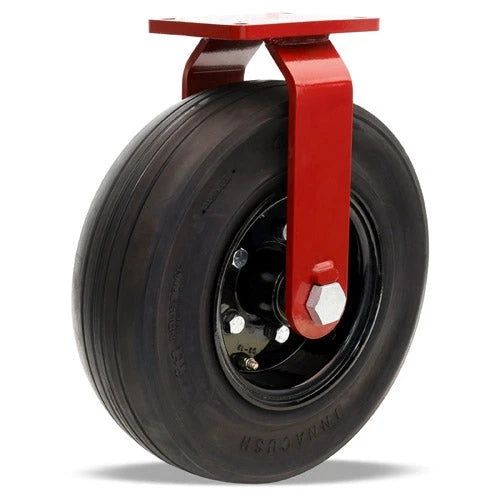 Hamilton 16" Rigid Caster with Heavy Duty Solid Pneumatic Tire - 2900 lbs Load Capacity - R-7516-SPRT - 1-1/4" Tapered Roller Bearing - Ground Support Hamilton