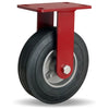 R-8008-SU Hamilton Cush-N-Flex Rigid Caster: 8" x 2-1/2" Super-Flex Rubber Wheel on Aluminum with 3/4" Roller Bearing Hamilton