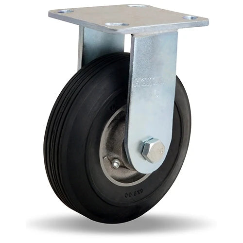 Hamilton Cush-N-Flex R-8526-SU Rigid Caster - 6"x2" Super-Flex Rubber on Aluminum Wheel with 3/4" Roller Bearing - Durable & Versatile Mobility Solution Hamilton