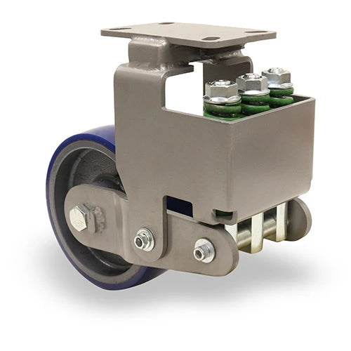 Hamilton Aerospace (FM) Rigid Caster: 8"x3" Ergo-Glide Polyurethane Wheel - Premium Aerospace-Grade Caster for Durability & Performance Hamilton