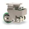 Hamilton Aerospace R-AEZFHS-4DB-1 - Heavy Service 4"x2" Duralast Polyurethane (95A) Rigid Caster with Cast Iron Wheel & 1/2" Precision Ball Bearings Hamilton