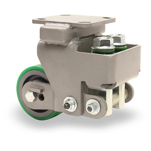 Hamilton Aerospace R-AEZFHS-4DB-1 - Heavy Service 4"x2" Duralast Polyurethane (95A) Rigid Caster with Cast Iron Wheel & 1/2" Precision Ball Bearings Hamilton