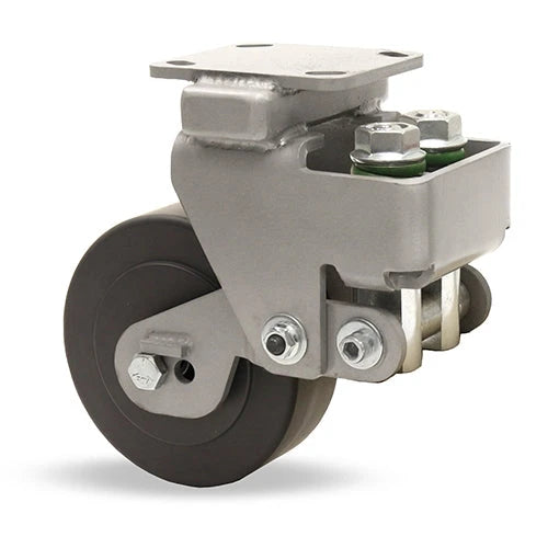 Hamilton Aerospace 5" Nylast Wheel Spring-Loaded Rigid Caster:R-AEZFHS-5NYB-2 for Heavy Aerospace Operations Hamilton