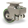 Hamilton Aerospace 6" Spring Loaded Rigid Caster - Heavy Service with Duralast Polyurethane (95A) on Cast Iron Wheel & 1/2" Sealed Precision Bearings Hamilton