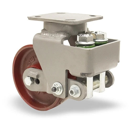 Hamilton Aerospace R-AEZFHS-6MB-2 Rigid Caster: 6" x 2" Cast Iron Metal Wheel with 1/2" Precision Ball Bearings Hamilton