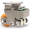 Hamilton Aerospace 4"x2" Spinfinity Rigid Caster - Ergo-Tech Polyurethane on Aluminum with Sealed Bearings Hamilton