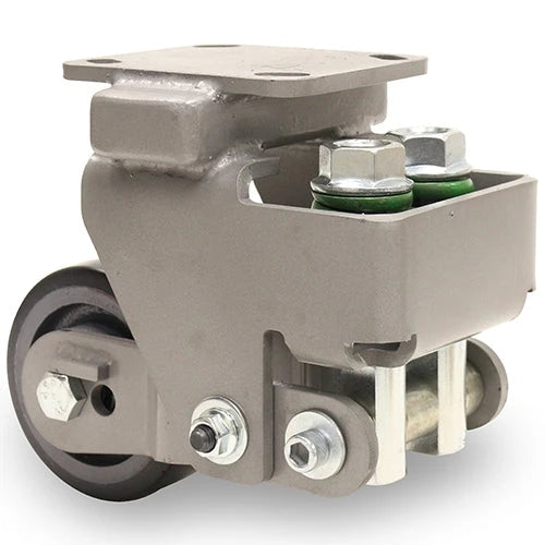 Hamilton Aerospace Spring Loaded Spinfinity Rigid Caster – 4"x2" Duralast XC Polyurethane Wheel – 1/2" Sealed Bearings – Top-Quality for Aerospace Applications Hamilton