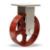 Hamilton Champion Rigid Caster with 10" x 2 1/2" Metal Wheel with 1" Straight Roller Bearing Hamilton
