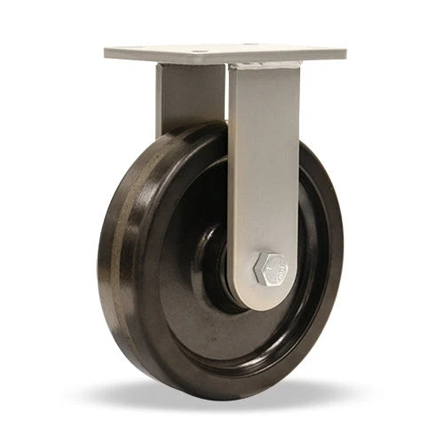 Hamilton Champion Rigid Caster with 10" x 2 1/2" Plastex Phenolic Wheel with 1" Straight Roller Bearing Hamilton