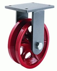 R-CH-10VH Hamilton Champion Rigid Caster: 10" V-Grooved Wheel with 1" Straight Roller Bearing for Industrial & DIY Use Hamilton