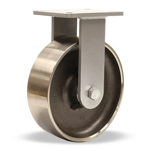 Hamilton Champion Rigid Caster with 10" x 3" Forged Steel Wheel with 3/4" Sealed Precision Ball Bearing Hamilton