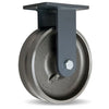R-CH-13FVH Hamilton Champion Rigid Caster - 10" Forged Steel V-Grooved Wheel - Industrial Grade with 1" Roller Bearing Hamilton
