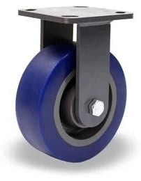 Hamilton Champion Rigid Caster with 6" x 3" Ergo-Glide XT 1" thick Polyurethane (85A) on Cast Iron Wheel with 3/4" Sealed Precision Ball Bearings Hamilton