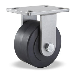 Hamilton Champion Rigid Caster with 6" x 3" Nylast™ High Performance Cast Nylon Wheel with 3/4" Sealed Precision Ball Bearings Hamilton
