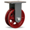 Hamilton Champion 8" Rigid Caster R-CH-8VH with V-Grooved Wheel and 1" Roller Bearing Hamilton
