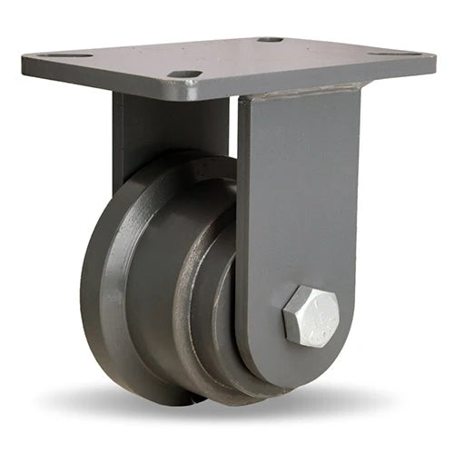 Hamilton Champion R-CH-FT45T: 4 1/2" 1045 Steel Rigid Caster with Precision Tapered Roller Bearings Hamilton