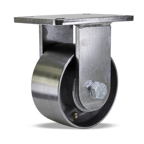 Hamilton Champion R-CHS-63SB Stainless Steel Rigid Caster - 3200 lbs. Load Capacity, 6"x3" Wheel with Precision Ball Bearings Hamilton