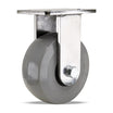 Hamilton 6" x 2.5" Polyurethane Rigid Stainless Caster – 2200 lb | CasterHQ