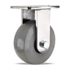 2200 lbs Load Capacity | Hamilton 6x2.5 Stainless Steel Rigid Caster with Solid Polyurethane Wheel