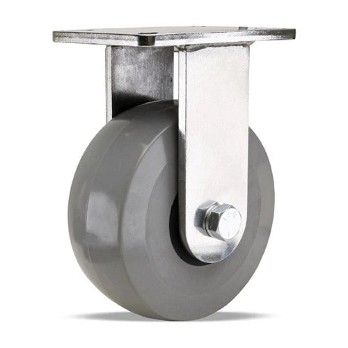Hamilton 8" Champion Rigid Caster - 3000lbs Load Capacity - Solid Polyurethane Wheel with Stainless Steel Bearings - R-CHS-83HDUYB Hamilton