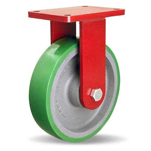 Hamilton Extra Heavy Duty Rigid Caster with 10" x 2 1/2" Duralast® Polyurethane (95A) on Cast Iron Wheel with 3/4" Sealed Precision Ball Bearing Hamilton