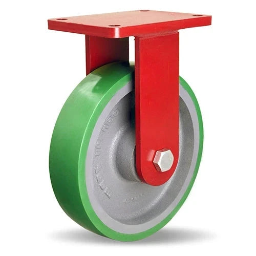 Hamilton Extra Heavy Duty Rigid Caster with 10" x 2 1/2" Duralast® Polyurethane (95A) on Cast Iron Wheel with 3/4" Sealed Precision Ball Bearing CasterHQ