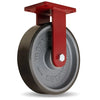 Hamilton Extra Heavy Duty Rigid Caster with 12" x 3" Duralast XC® Polyurethane (70D) on Cast Iron Wheel with 3/4" Sealed Precision Ball Bearings Hamilton