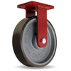 Hamilton Extra Heavy Duty Rigid Caster with 12" x 3" Duralast XC® Polyurethane (70D) on Cast Iron Wheel with 3/4" Sealed Precision Ball Bearings CasterHQ