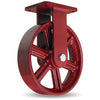 Hamilton Extra Heavy Duty Rigid Caster with 12" x 3" Metal Wheel with 1" Straight Roller Bearing Hamilton