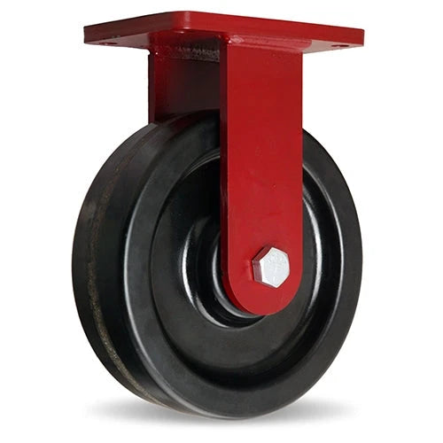 Hamilton Extra Heavy Duty Rigid Caster with 10" x 3" Plastex Phenolic Wheel with 1" Straight Roller Bearing Hamilton