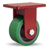 Hamilton Extra Heavy Duty Rigid Caster with 6" x 3" Duralast® Polyurethane (95A) on Cast Iron Wheel with 3/4" Sealed Precision Ball Bearings CasterHQ