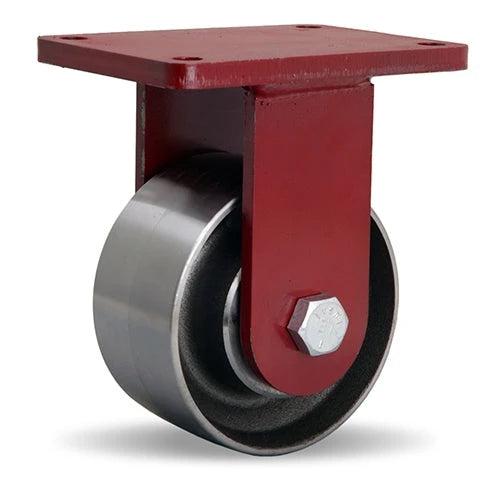 Hamilton Extra Heavy Duty Rigid Caster with 6" x 3" Forged Steel Wheel with 3/4" Sealed Precision Ball Bearing Hamilton