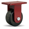 Hamilton Extra Heavy Duty Rigid Caster with 6" x 3" Plastex Phenolic Wheel with 1" Straight Roller Bearing Hamilton