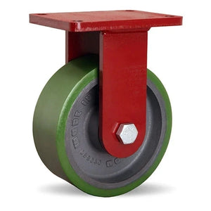 Hamilton 8" x 3" Duralast Polyurethane Rigid Caster – 3/4" Ball Bearing