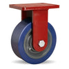 Hamilton Extra Heavy Duty Rigid Caster with 8" x 3" Superlast® Polyurethane (95A) on Forged Steel Wheel with 1" Straight Roller Bearings Hamilton