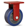 Hamilton Extra Heavy Duty Rigid Caster with 8" x 3" Superlast® Polyurethane (95A) on Forged Steel Wheel with 1" Straight Roller Bearings CasterHQ